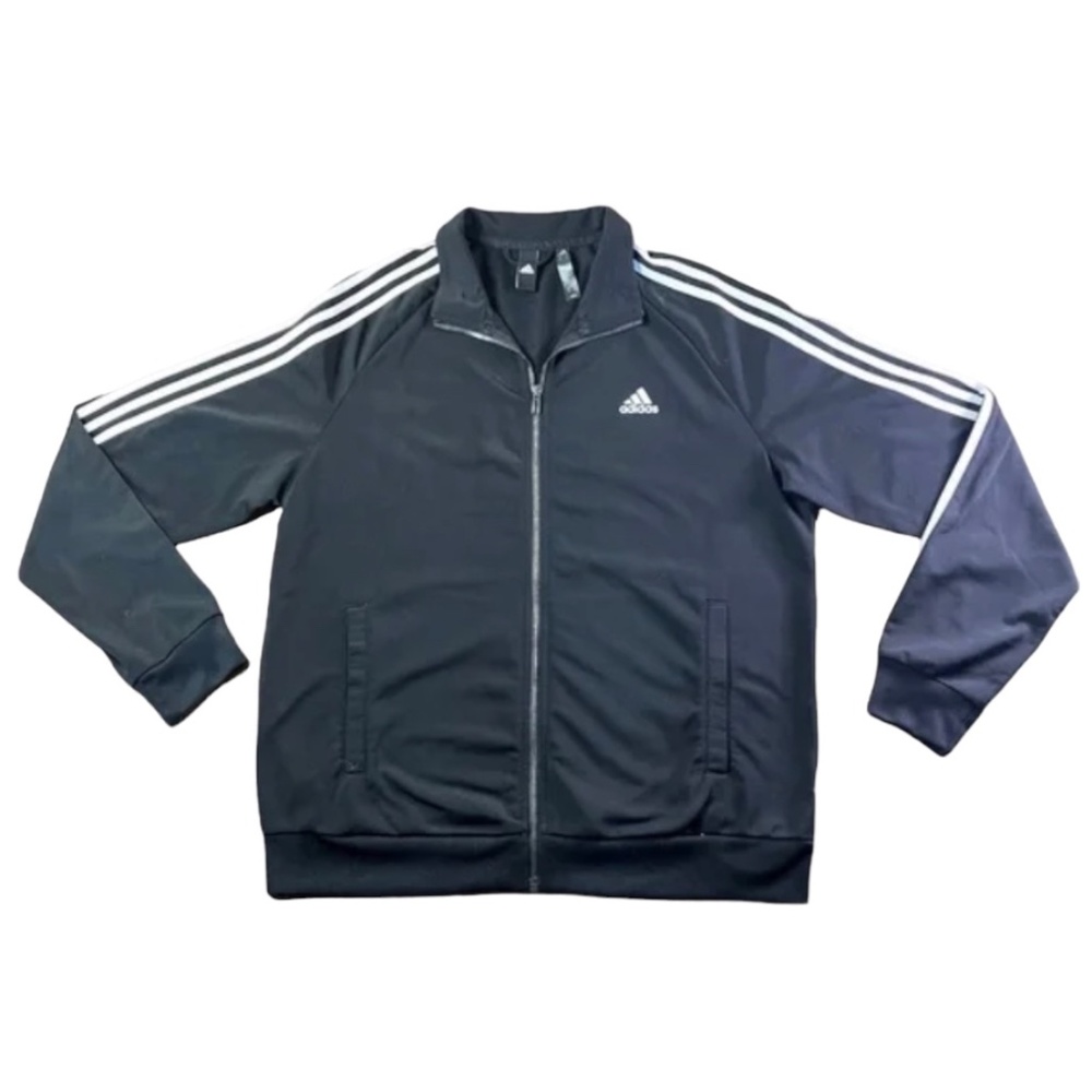 Vintage 90's Adidas Track Top Jacket Large Adidas Equipment Three Stripes Tracks - Picture 3 of 4